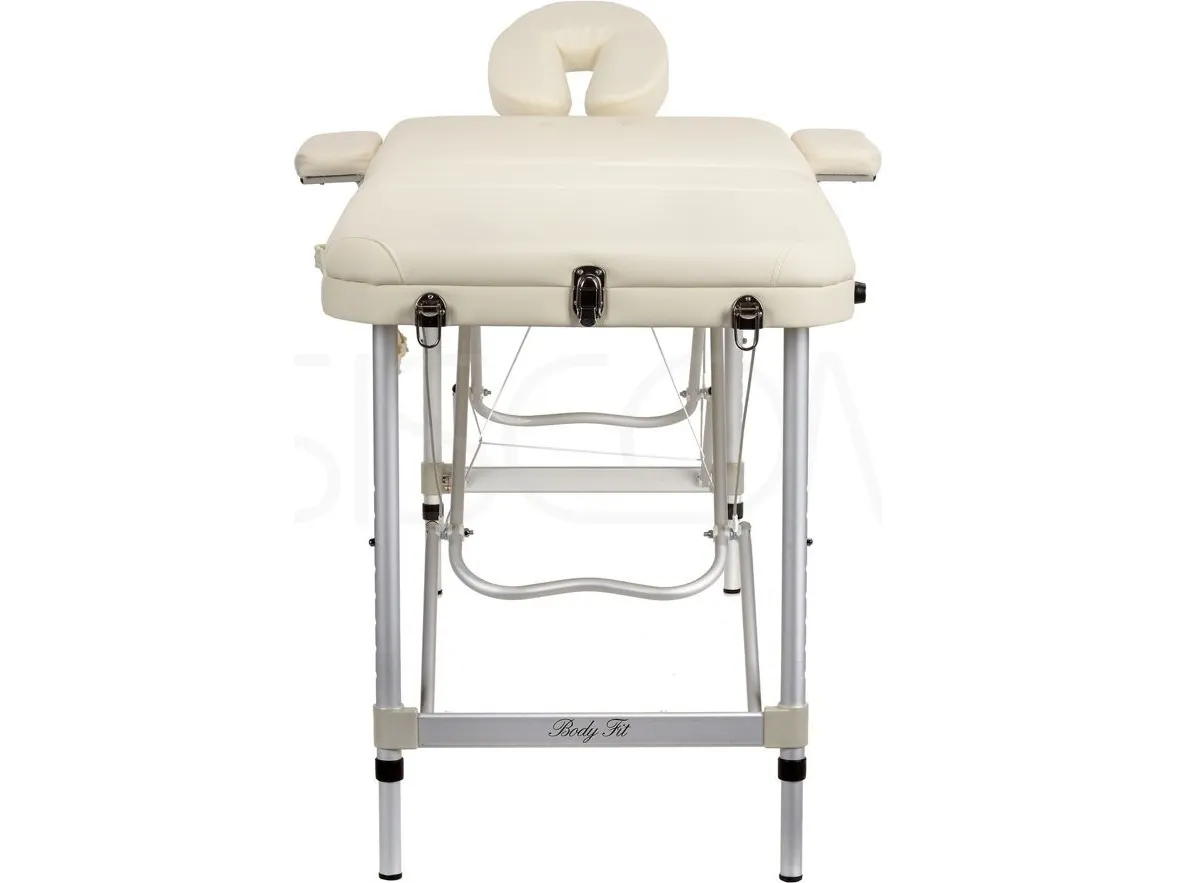 Bodyfit Massageseng i aluminium 3 sektioner beige