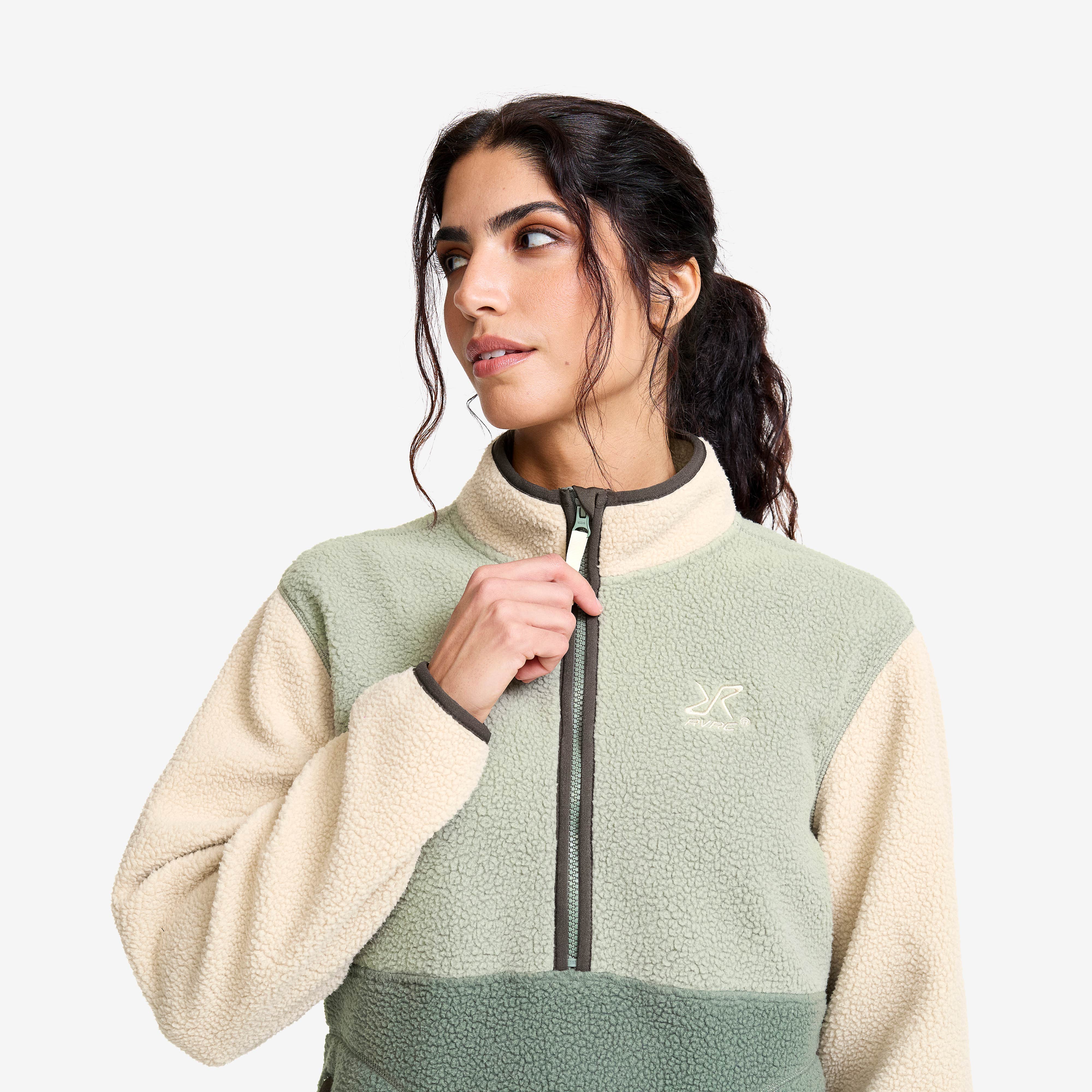Canyon Half-zip Pile Fleece Dame Peyote/Shadow Green