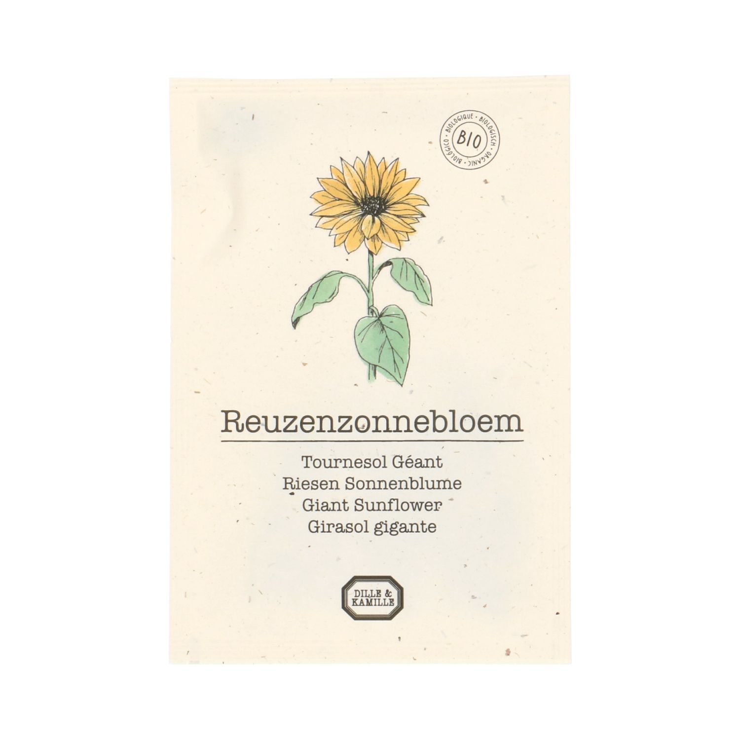 Bloemzaden, biologisch, zonnebloem, 2.5 g