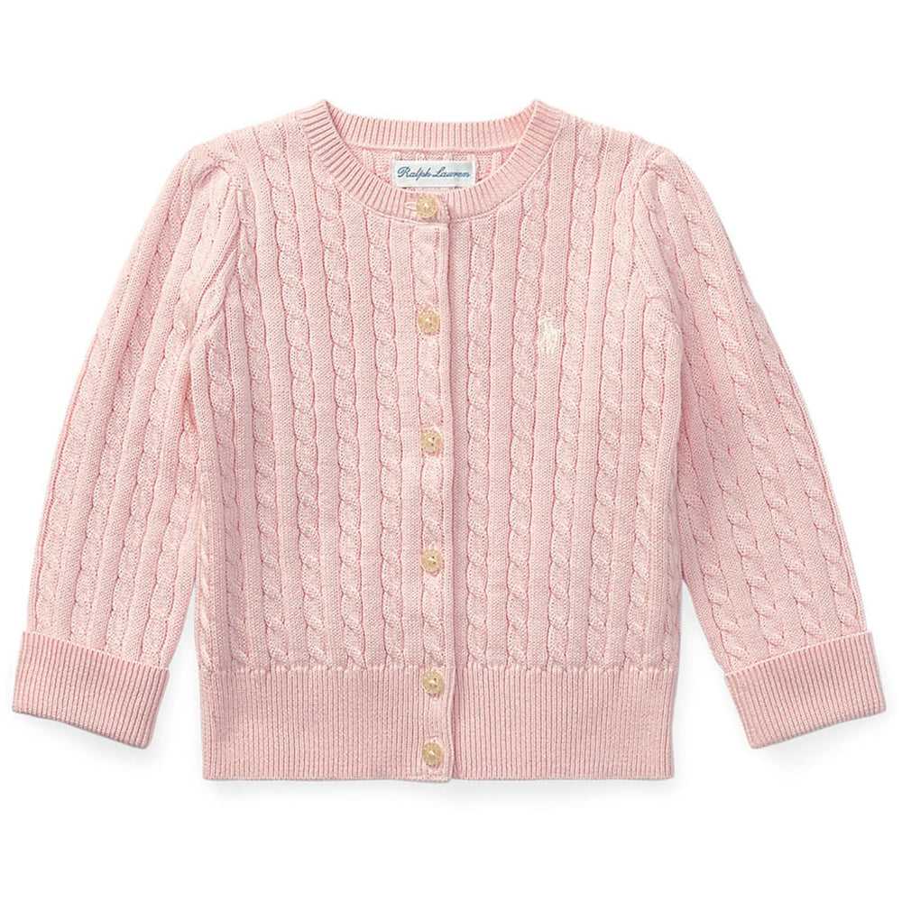 Køb Ralph Lauren Baby Hint Of Pink Baby Girl Cardigan
