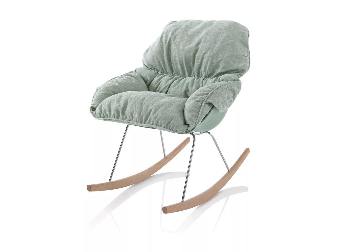 Fauteuil avec bascule ZEN vert menthe