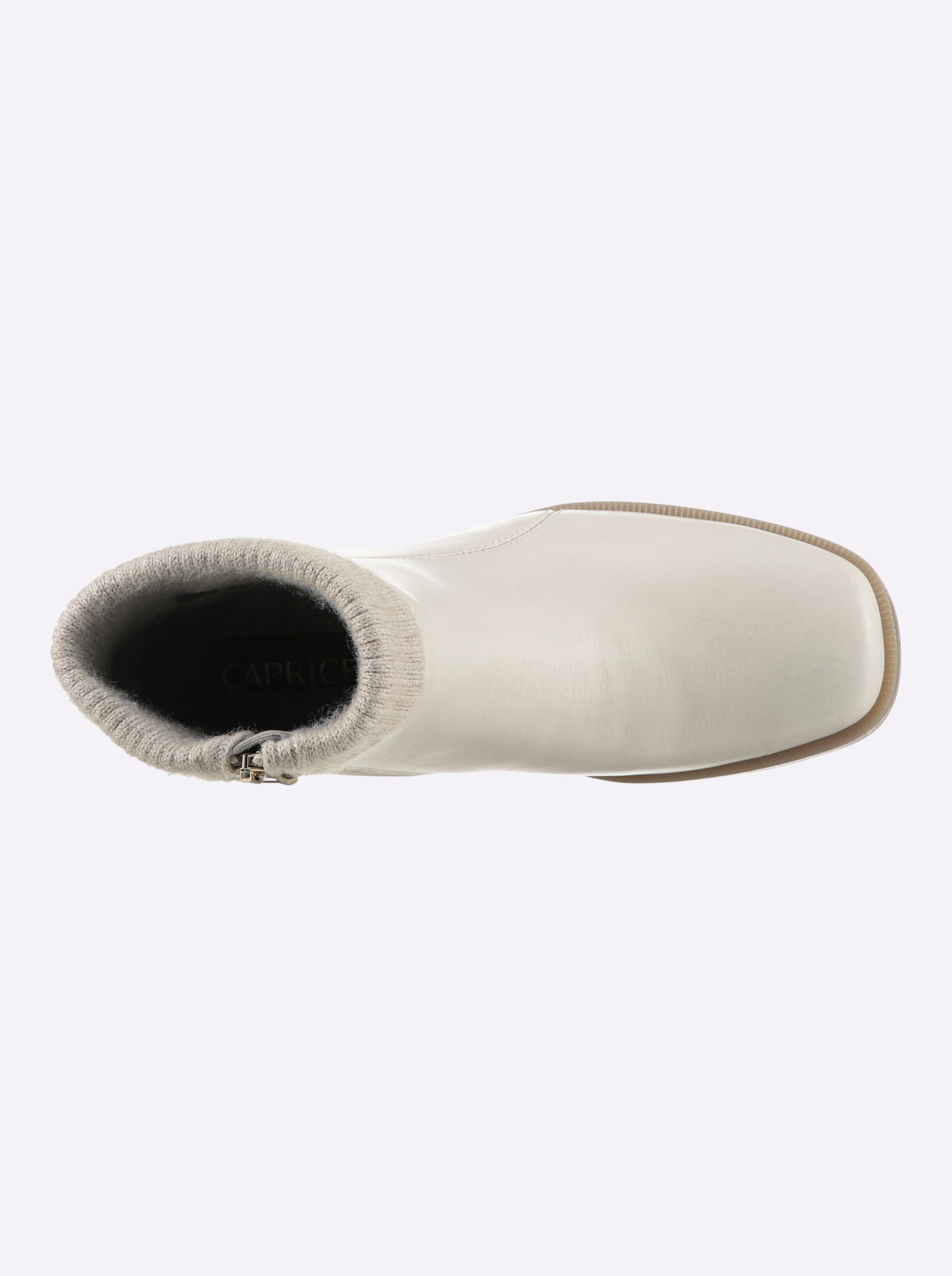 Caprice Stiefelette in ecru