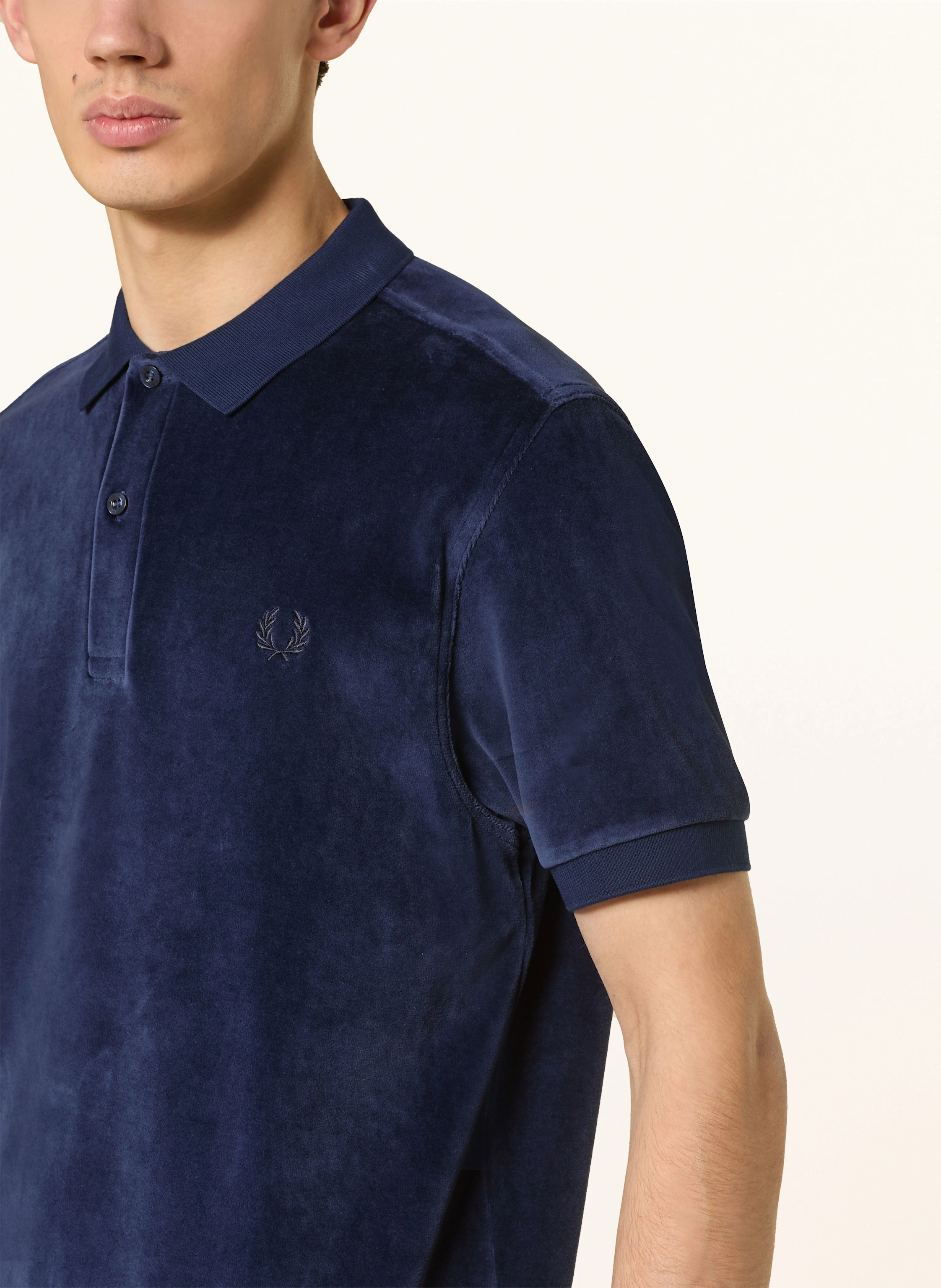 FRED PERRY Samt-Poloshirt