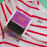 AVERY Kit tampon textile, 3 lignes, blanc