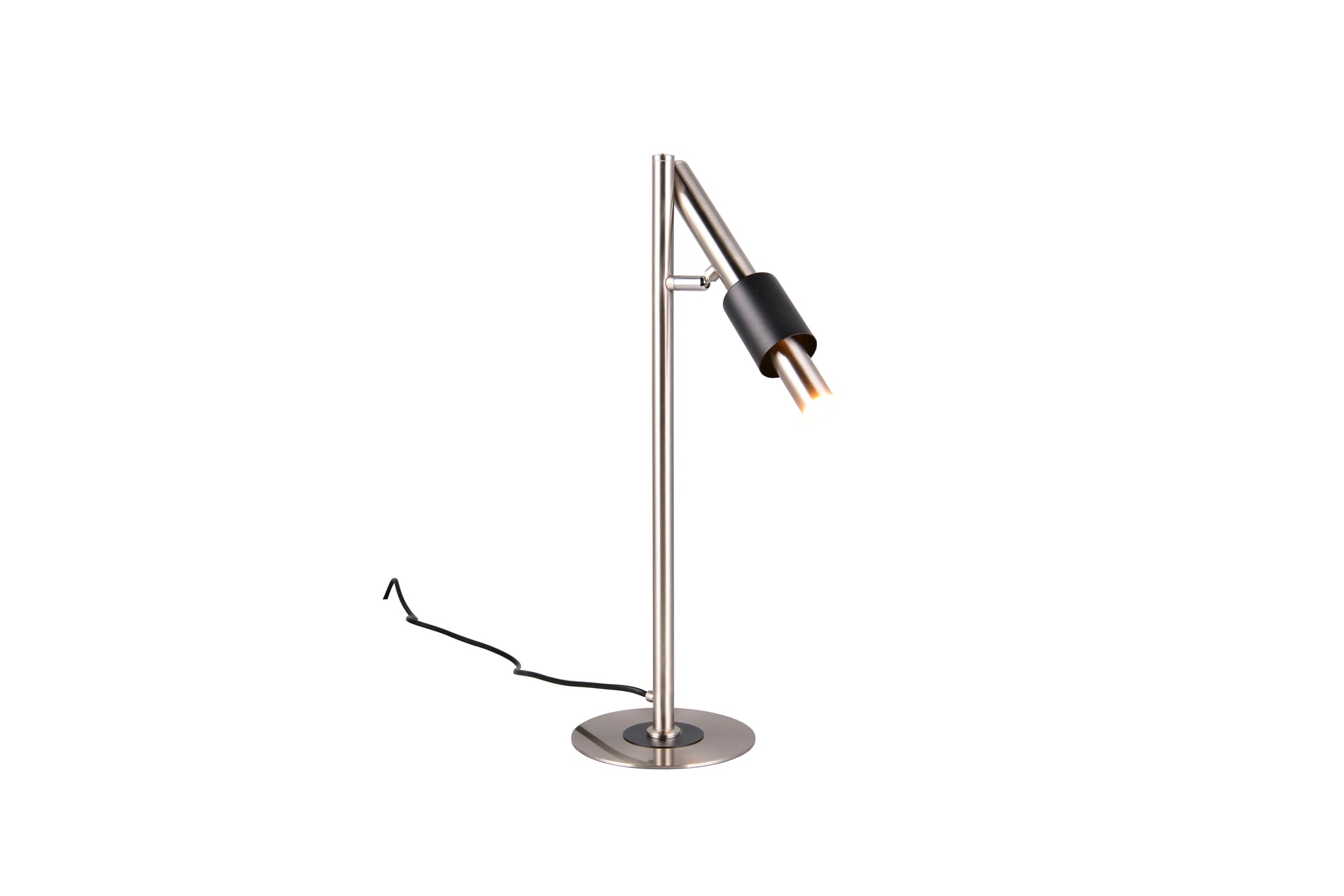 TRIO LED Tischlampe TRS IKARIS nickelfarbig