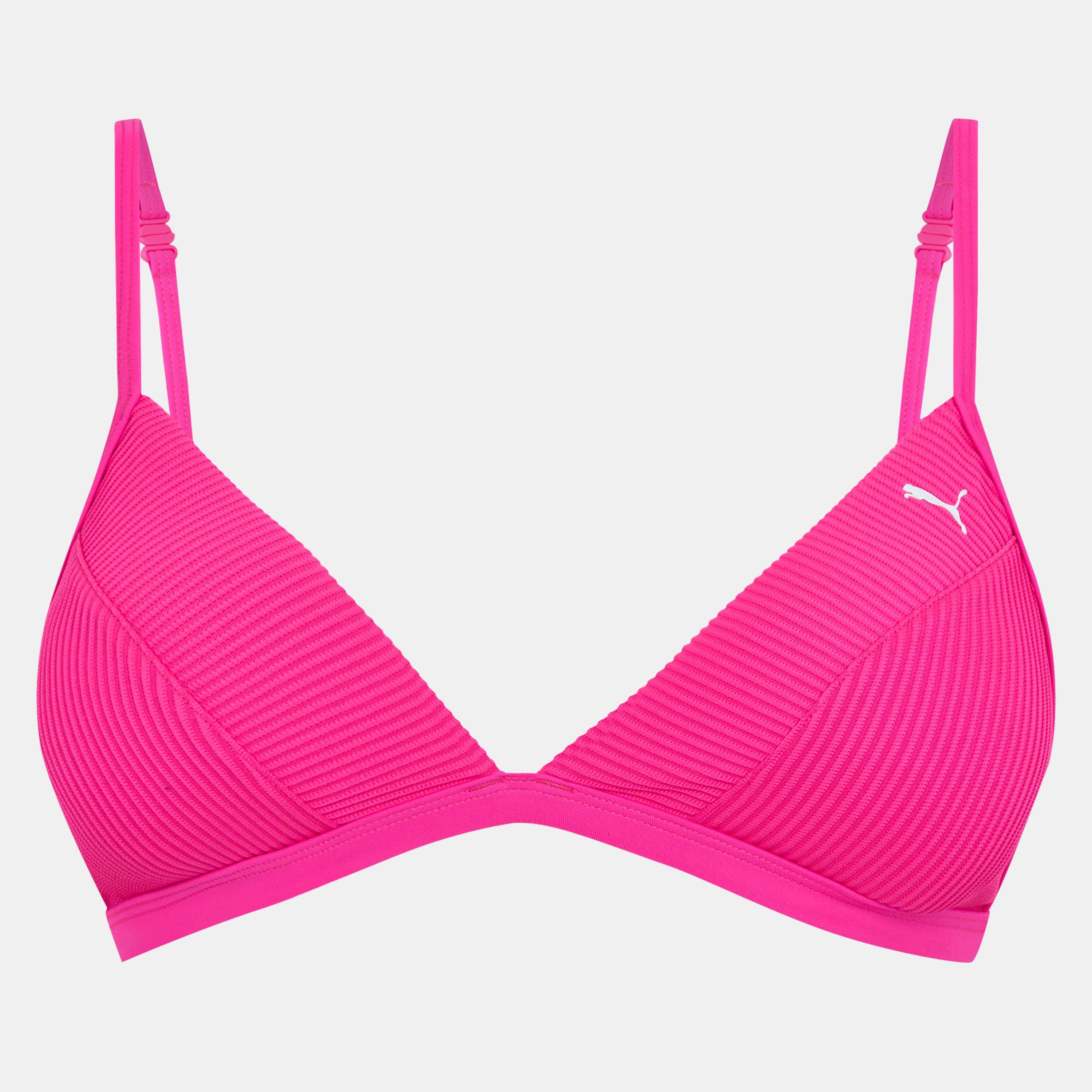 Puma Ribbed Triangle Bikini Top Womens