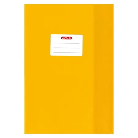Herlitz Heftschoner DIN A4, geprägt (Bast), PP, gelb