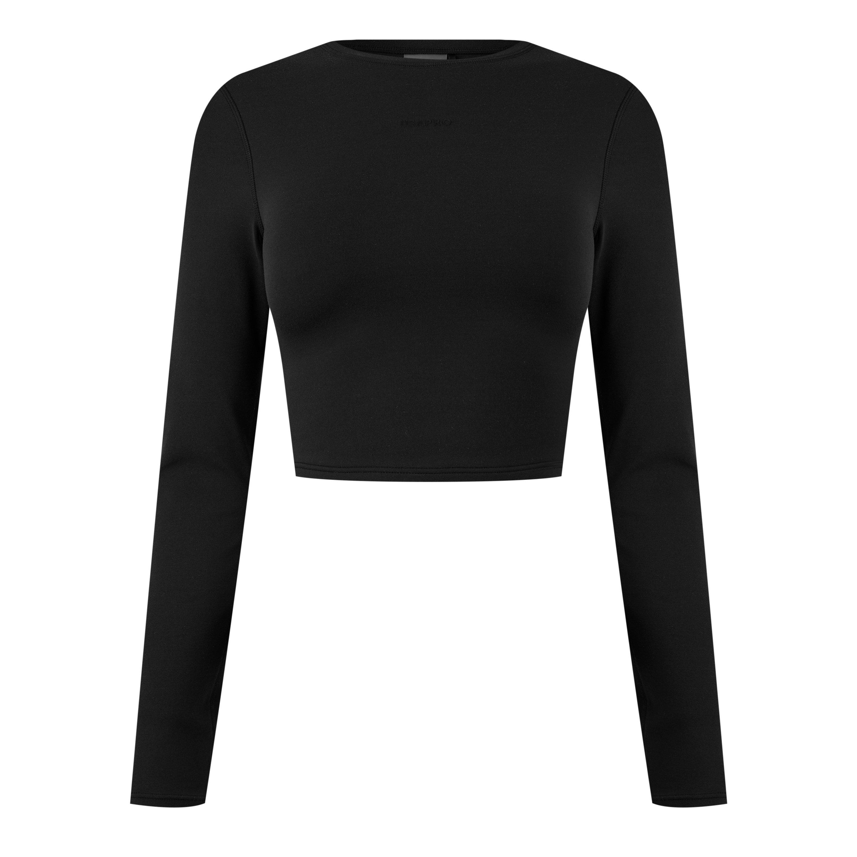 USA Pro Long Sleeve Crop Top Womens