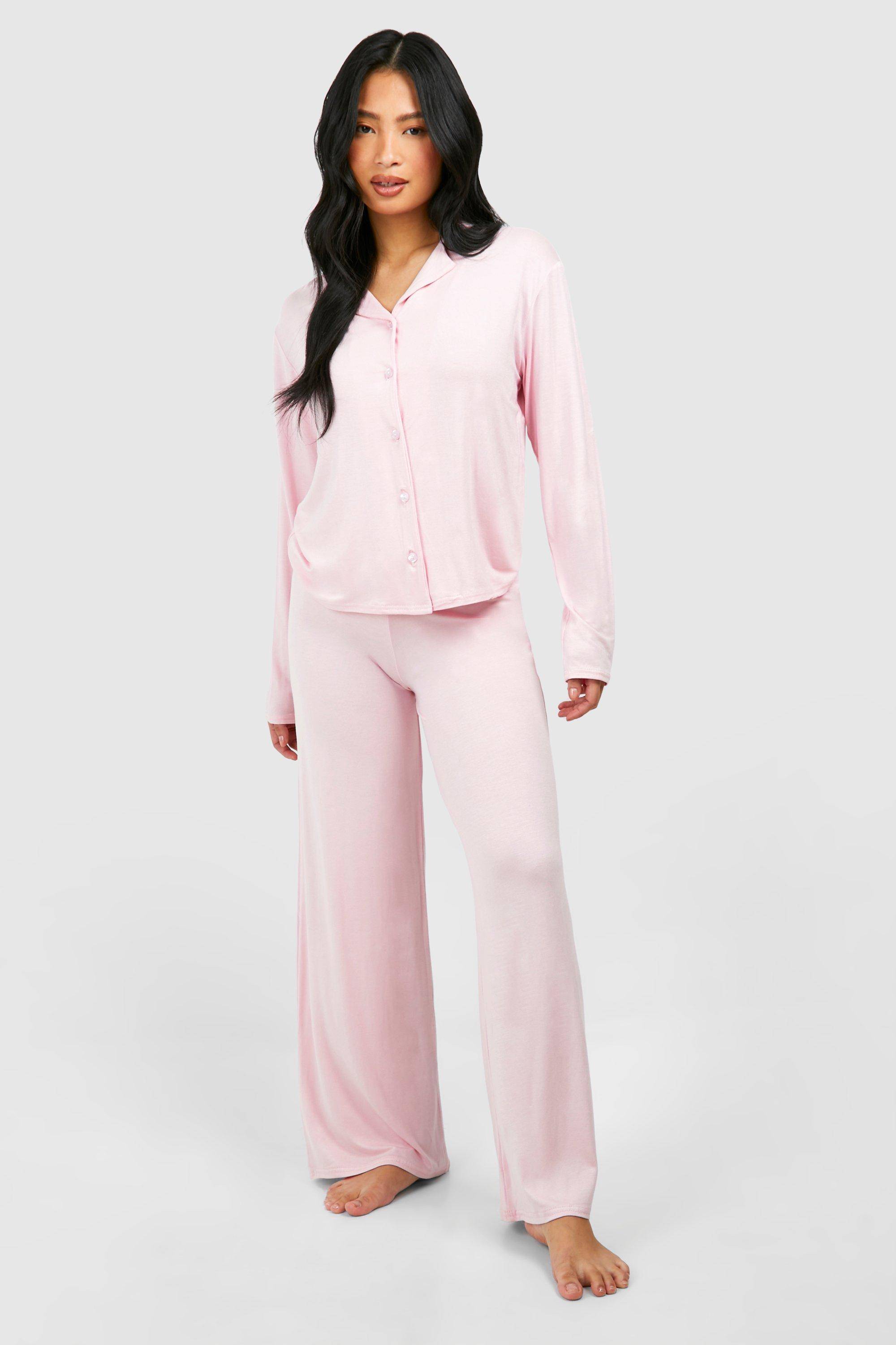 boohoo Ensemble pyjama pour petites avec chemise à manches longues et pantalon
