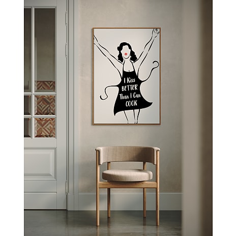 I kiss better than I cook - 70x100 cm