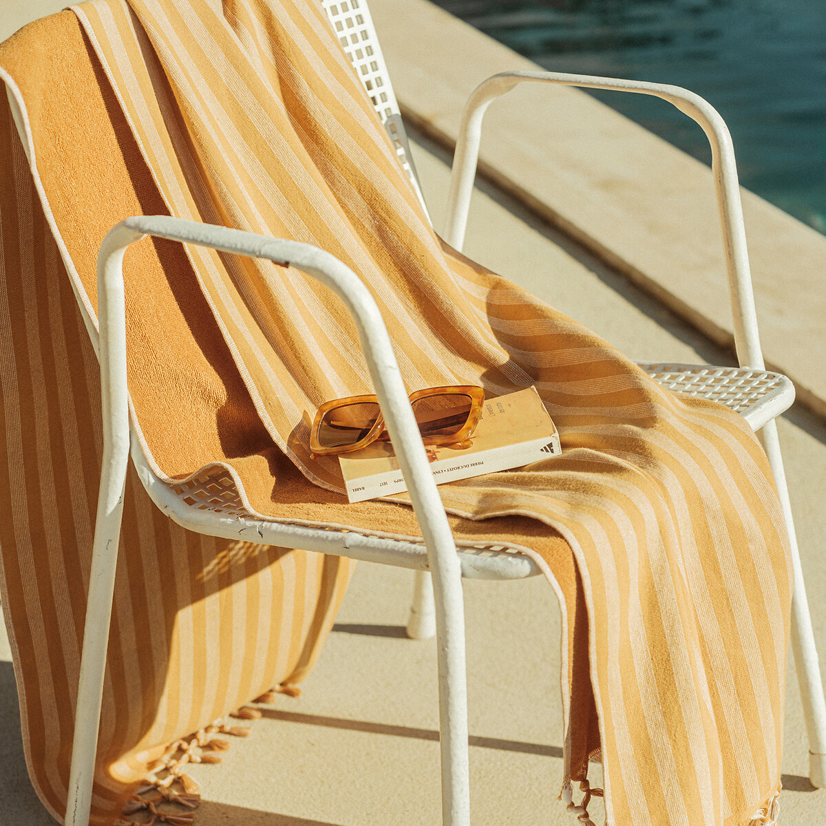 LA REDOUTE INTERIEURS<br>Fouta XL, forro em tecido atoalhado 360 g/m², Ischia