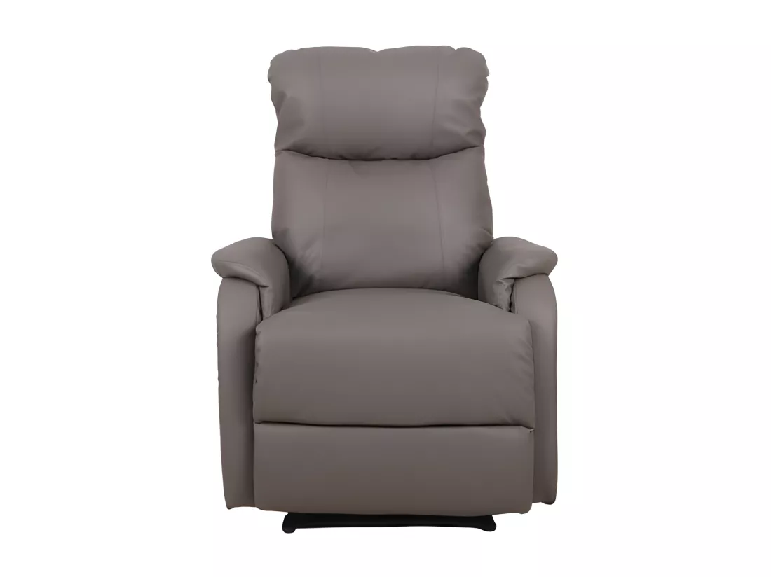 Fauteuil relaxation relevable manuellement TOKIO coloris taupe