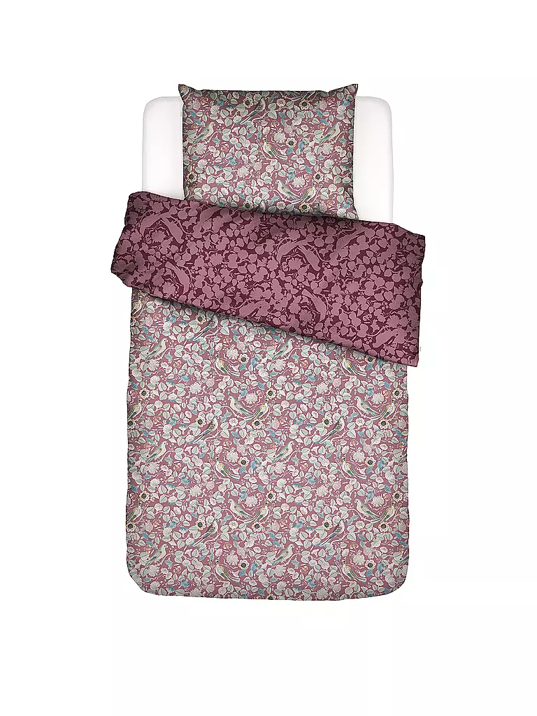 ESSENZA Satin-Bettwäsche ALESTE 70x90cm/140x200cm Mauve  beere