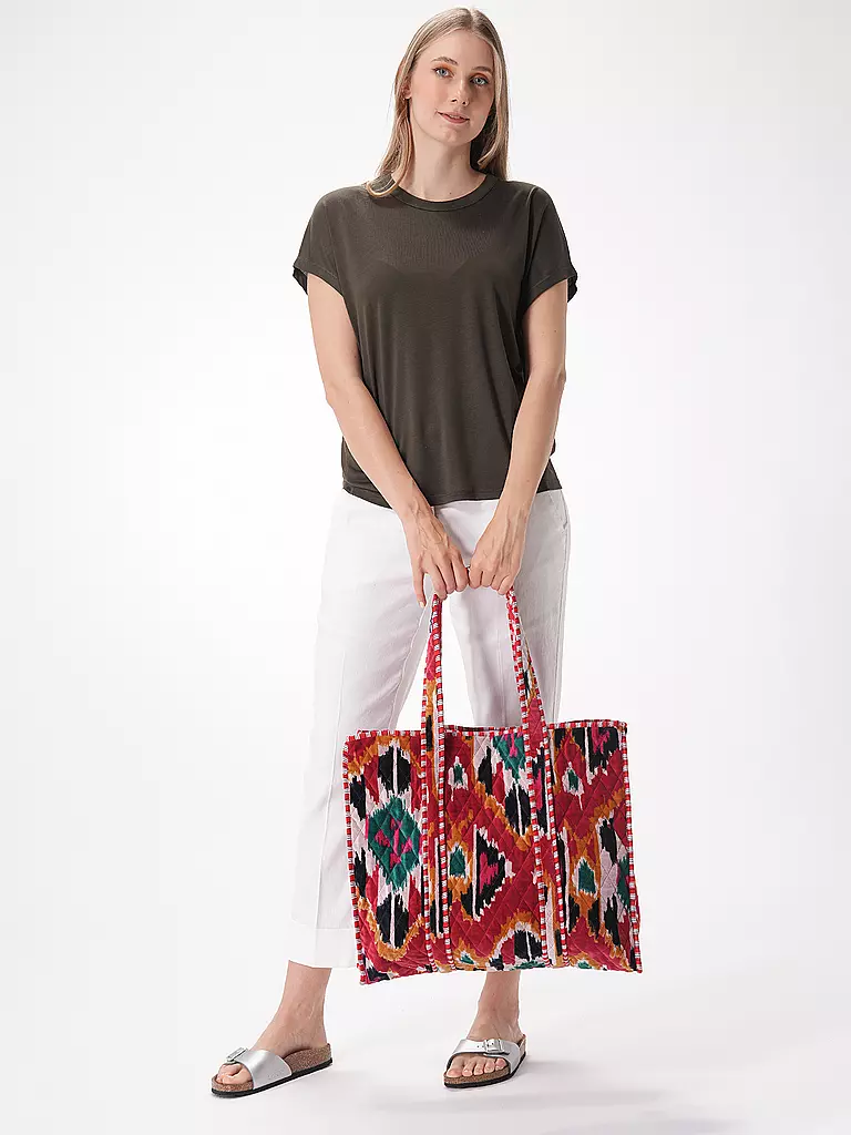 CONSCIOUS YOGA COLLECTIVE Tasche - Shopper VELVET IKAT SHOPPER rot