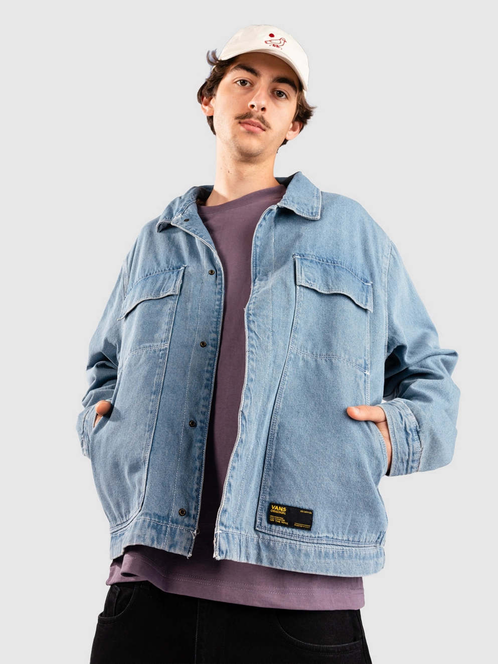 Vans Mcavoy Denim Station Jacket stonewash/blue