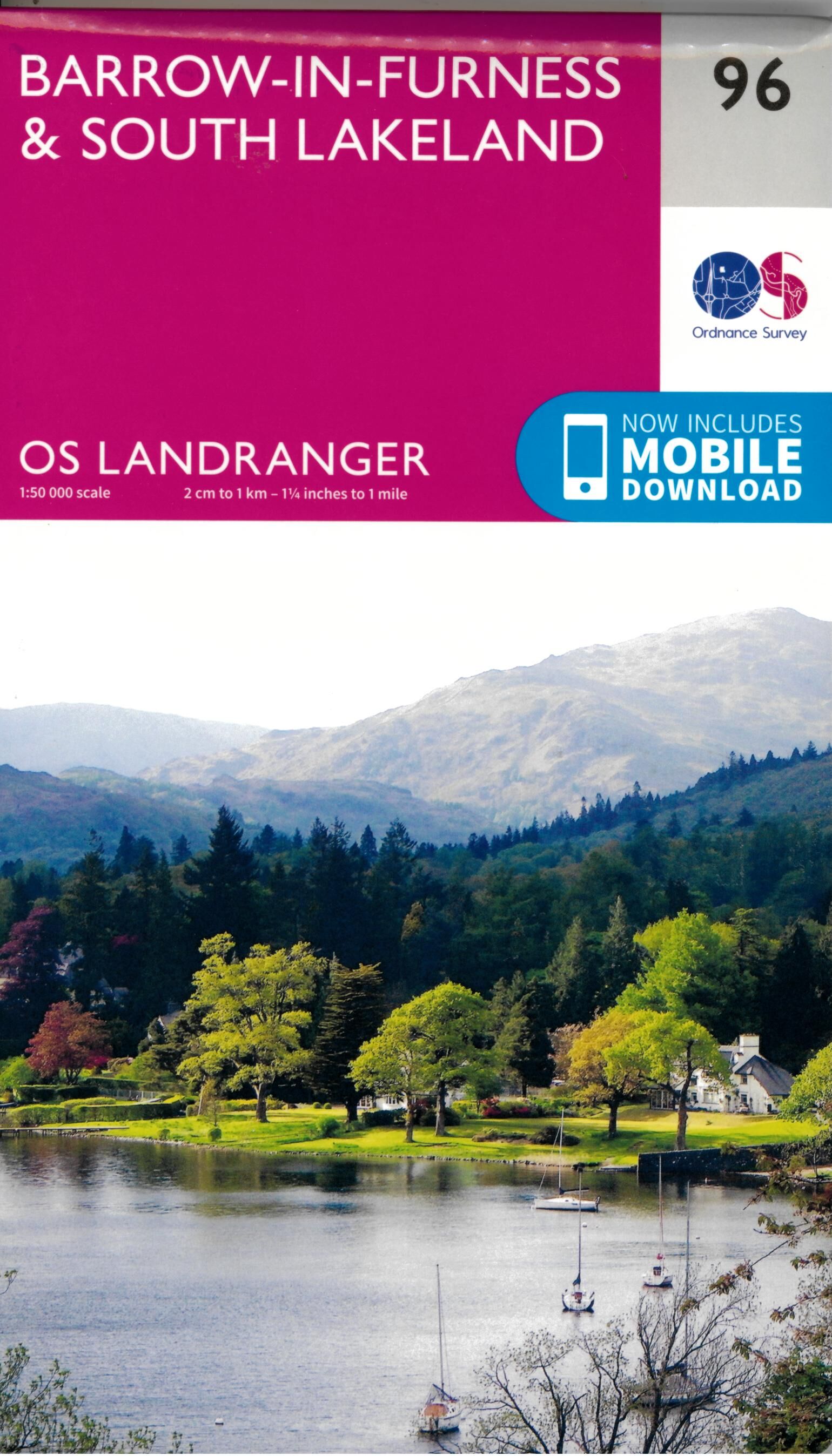 ORDNANCE SURVEY - 96 GB BARROW IN FURNESS 1 50 000