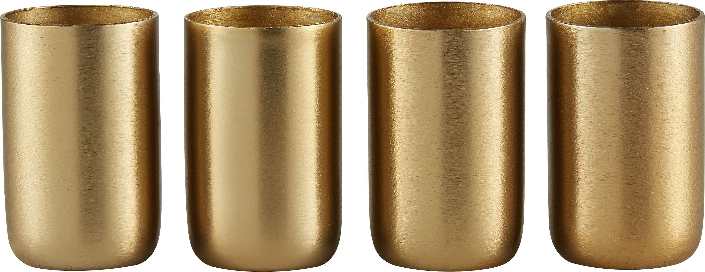 NINA Kerzenhalter - Gold / H: 4.0 cm x D: 2.5 cm