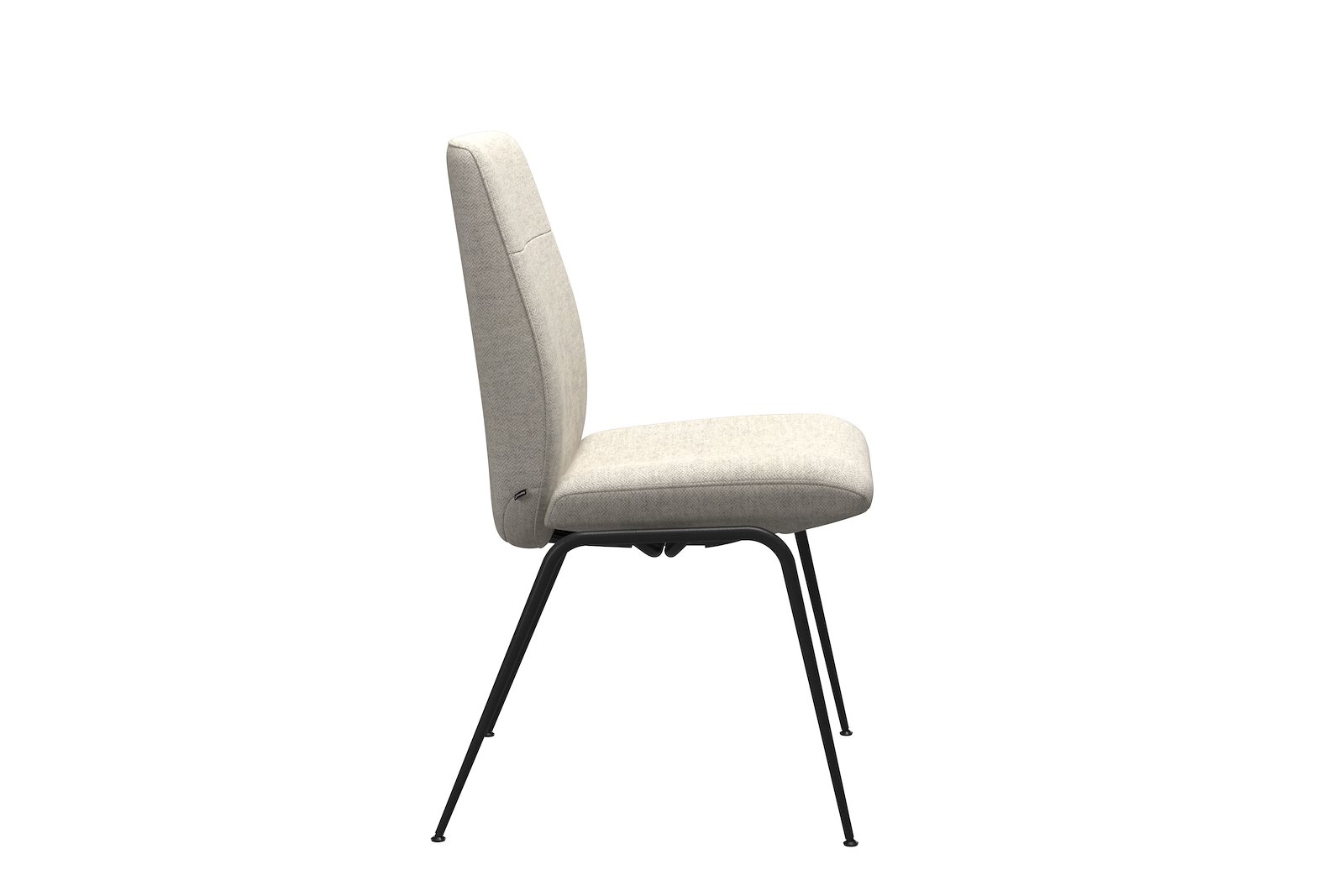 Chilli spisestol Tekstil Peony - Light Beige - Sort
