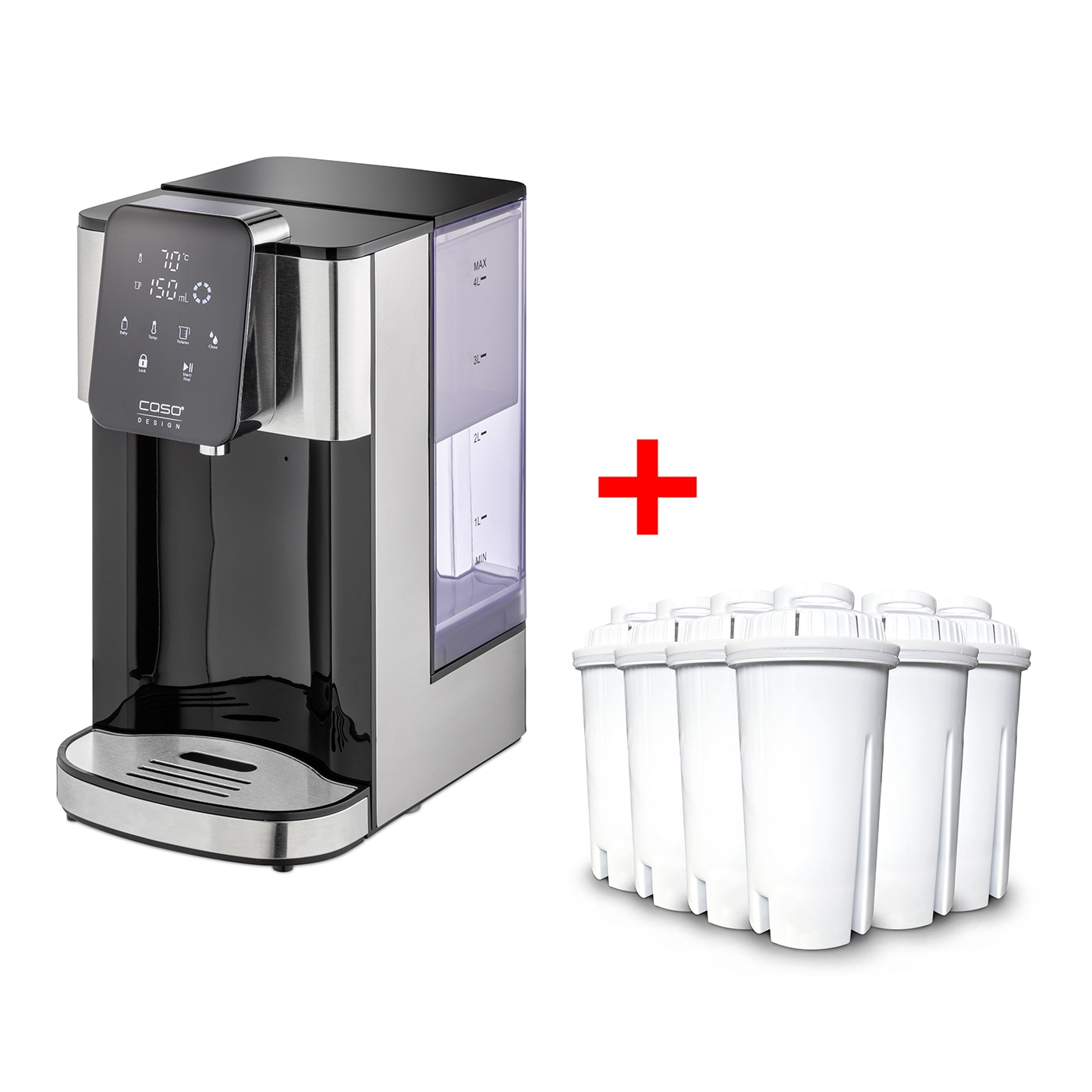 HW 1660 + Ersatz-Wasserfilter (6er-Set)