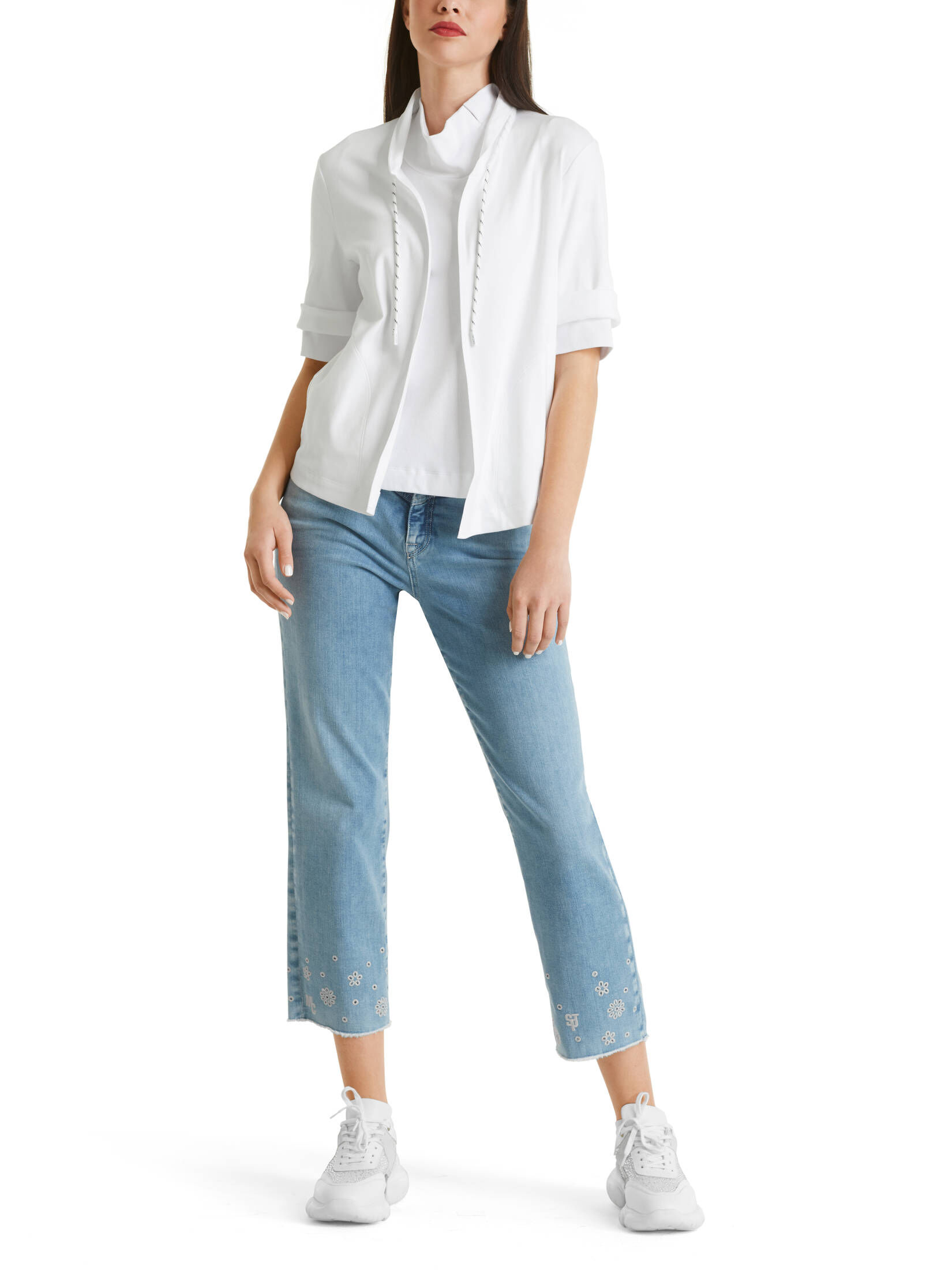 Marc Cain| Damen Sweatjacke Kurzarm