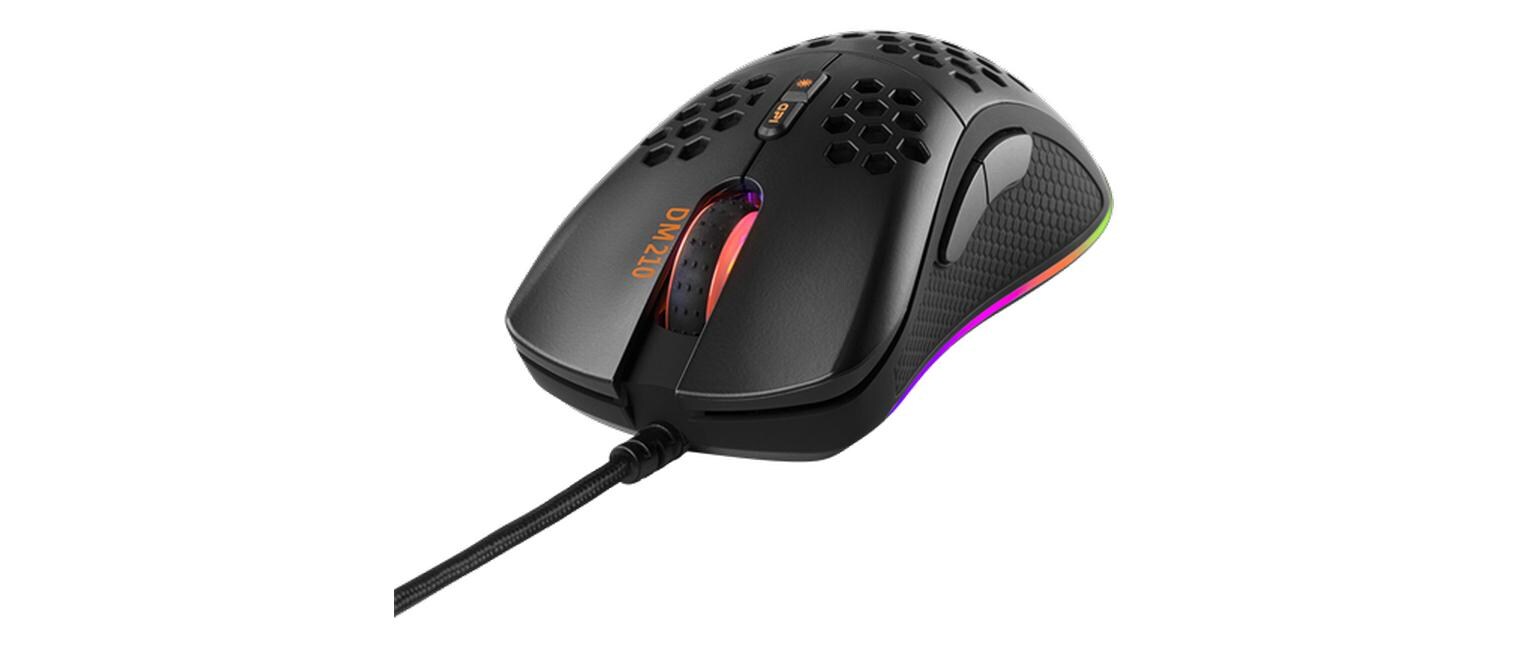 Gaming-Maus DM210Gaming-Maus mit 6400 dpi Auflösung und RGB-Beleuchtung