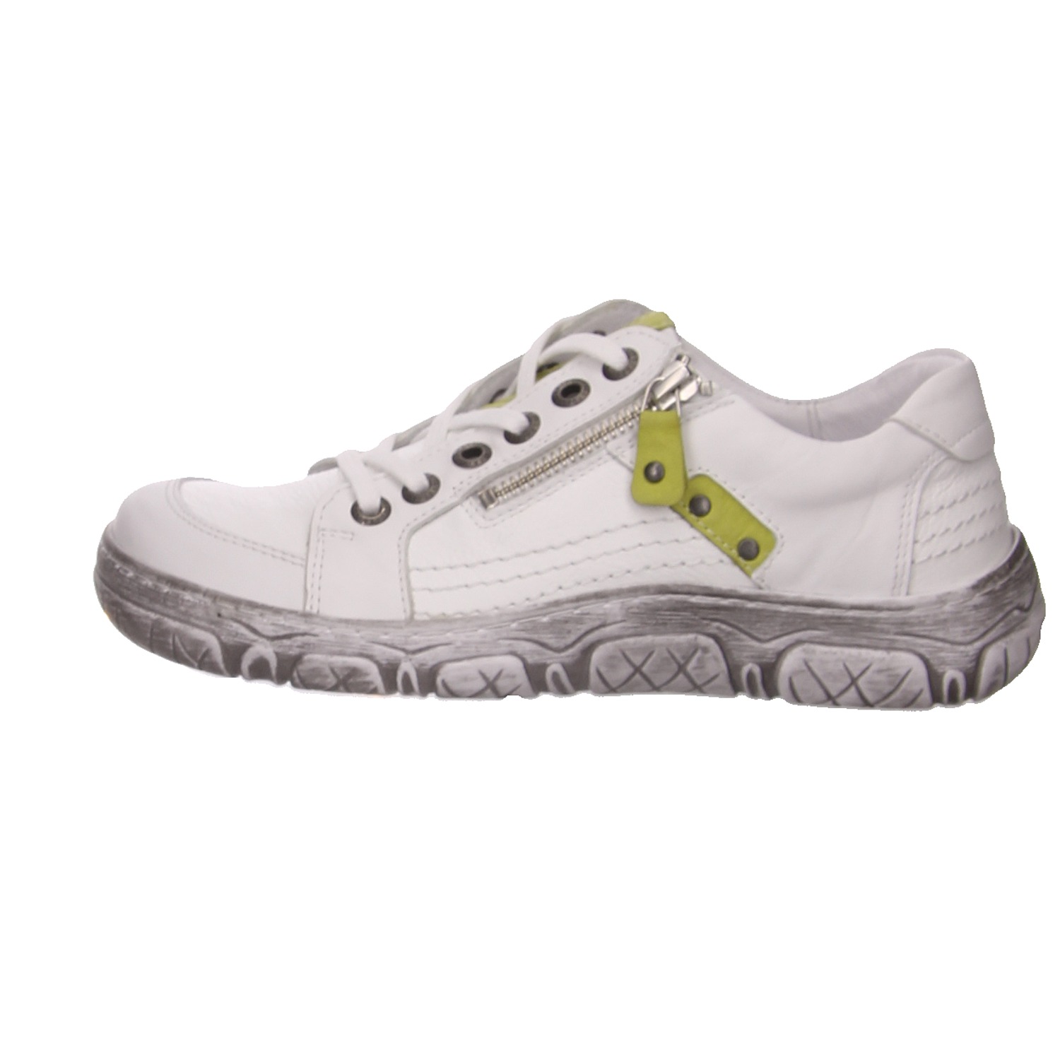 Krisbut Schnürhalbschuh weiß weiss/weiss kombi