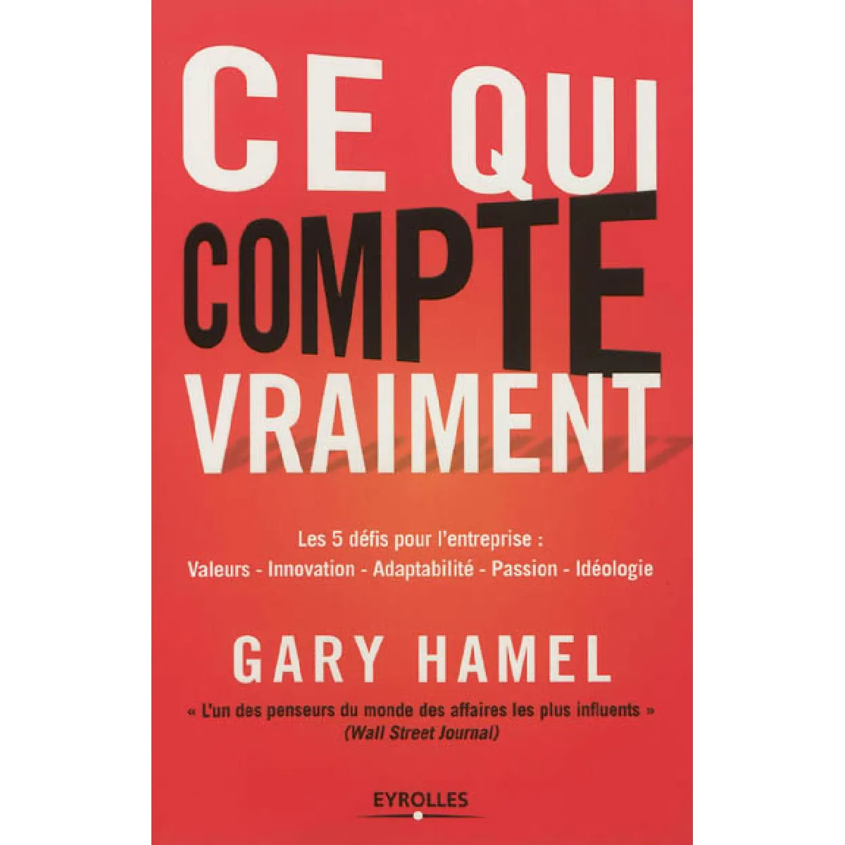 Ce qui compte vraiment : les 5 défis pour l'entreprise : valeurs, innovation, adaptabilité, passion, idéologie · Occasion