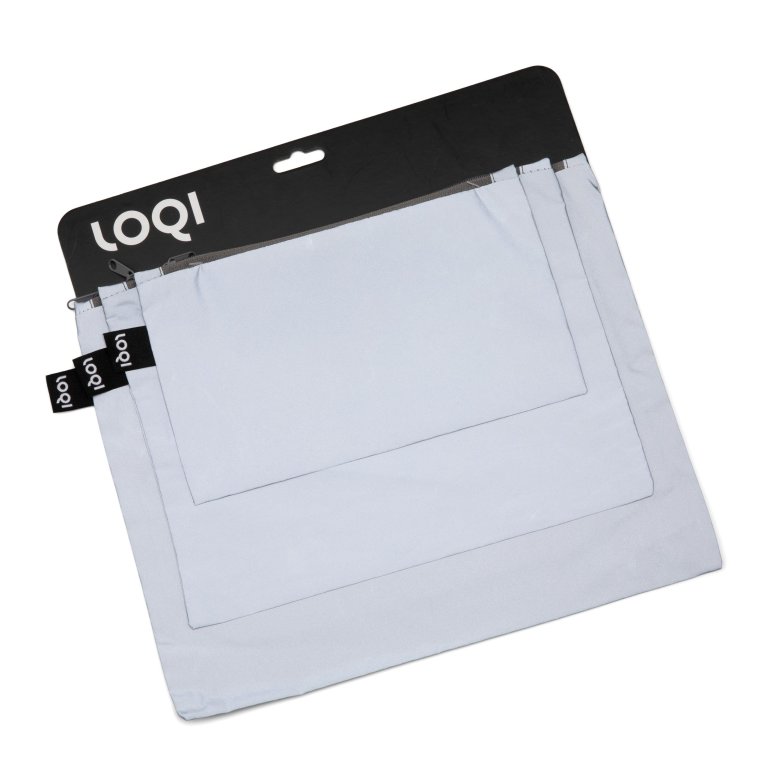 Loqi Reißverschlussbeutel Zip Pockets reflective