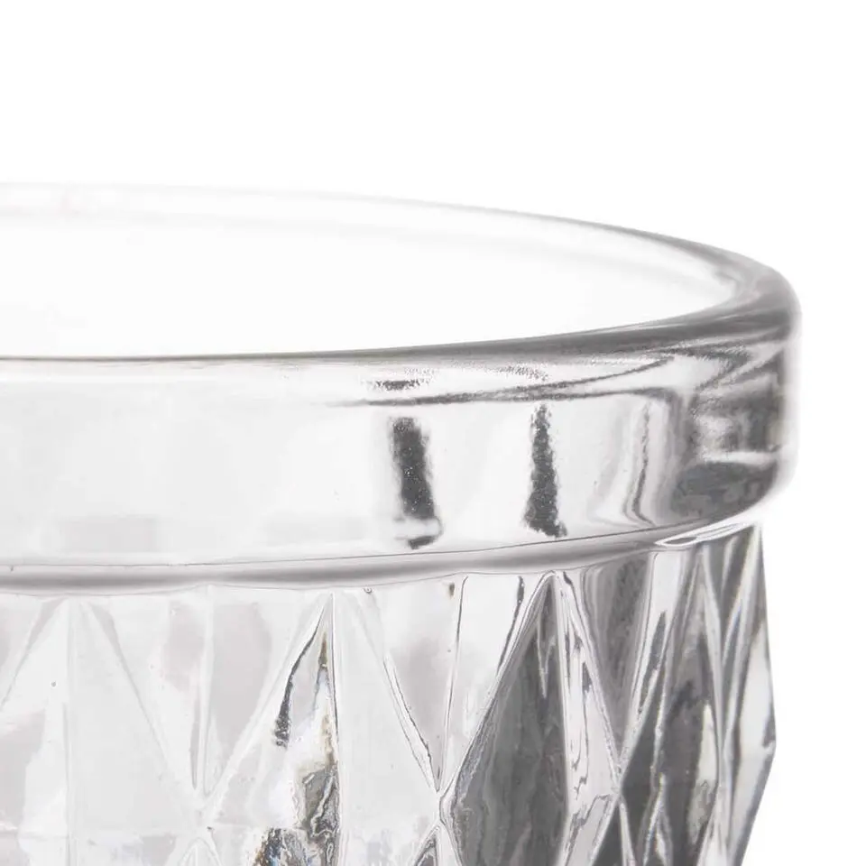 Vivalto Drinkglazen/waterglazen Diamonds - glas - 6x - 250 ml