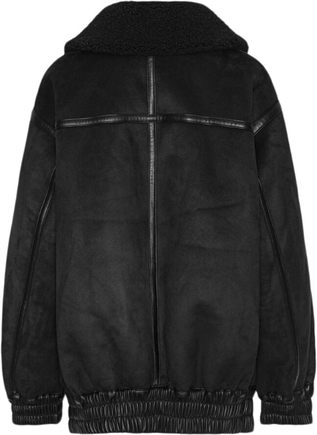 ROTATE Birger Christensen OVERSIZED BOMBER JACKET Black