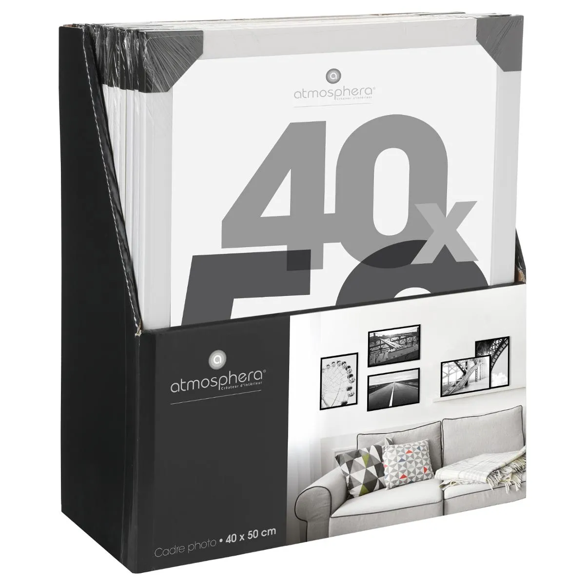 Atmosphera, Createur D'Interieur Atmosphera Cadre Photo 40x50 Blanc