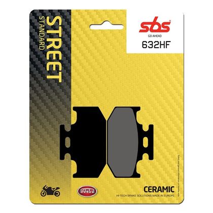 Plaquettes de freins SBS 632HF Organique arrière