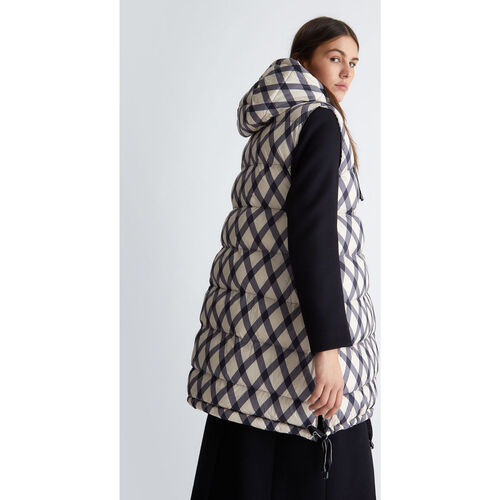 Liu Jo - Chaleco acolchado a cuadros Multicolor