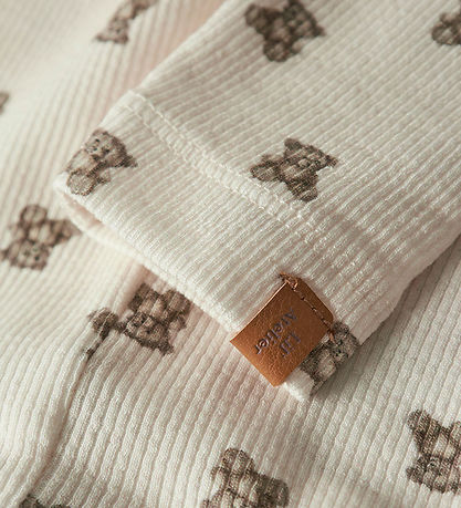 Lil' Atelier Leggings - Rib - NbnGavo - Turteltaube/Teddy Bear