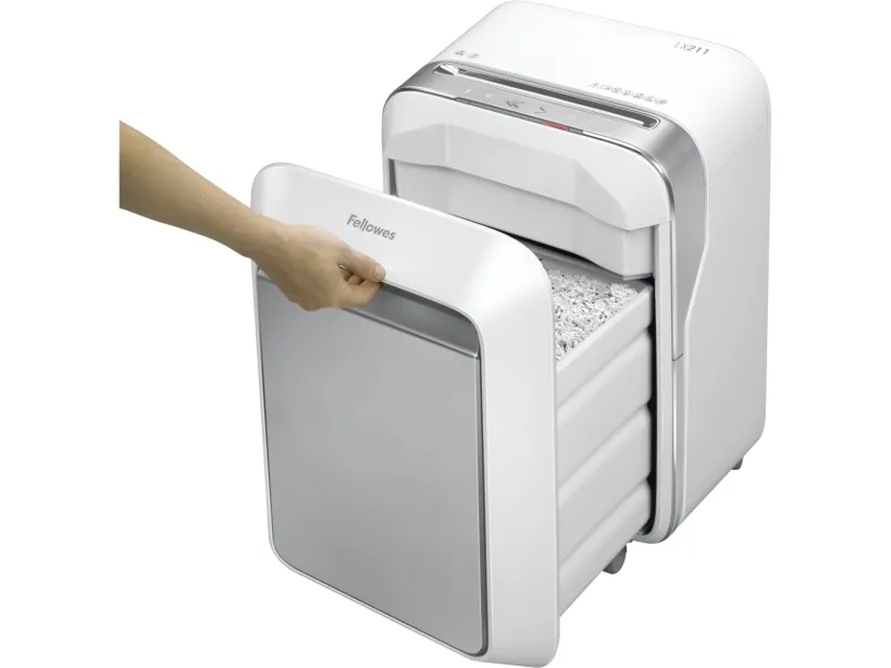 Makulator Fellowes Powershred® LX211 micro-cut 2x12 mm hvid (P-5)