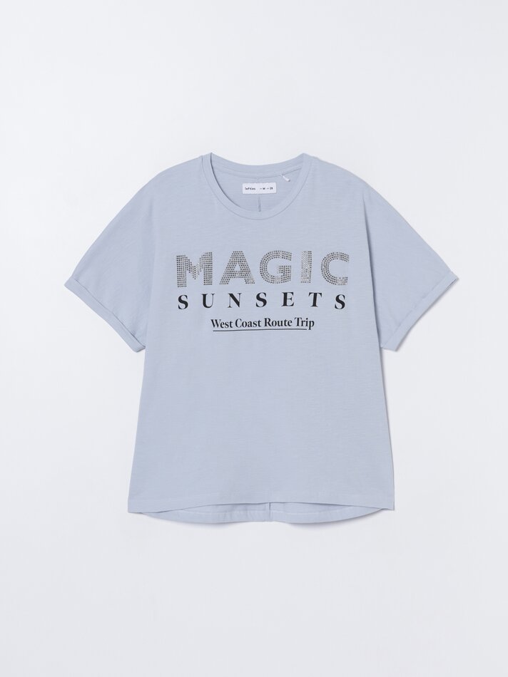 Camiseta básica estampada - Marino Vigoré