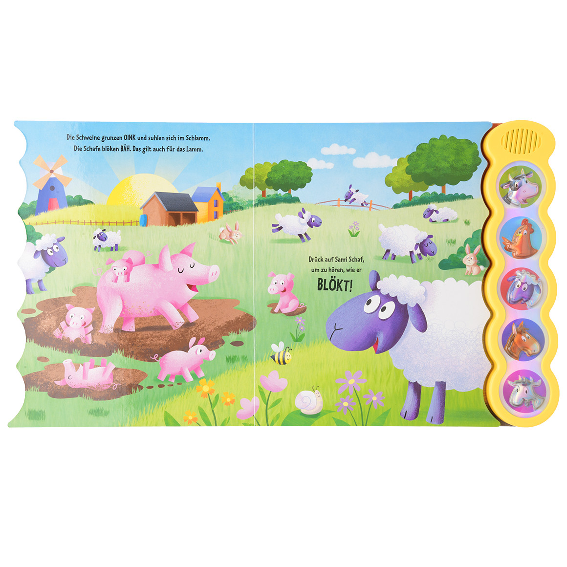 Topomini Baby Soundbuch Bauernhof blau