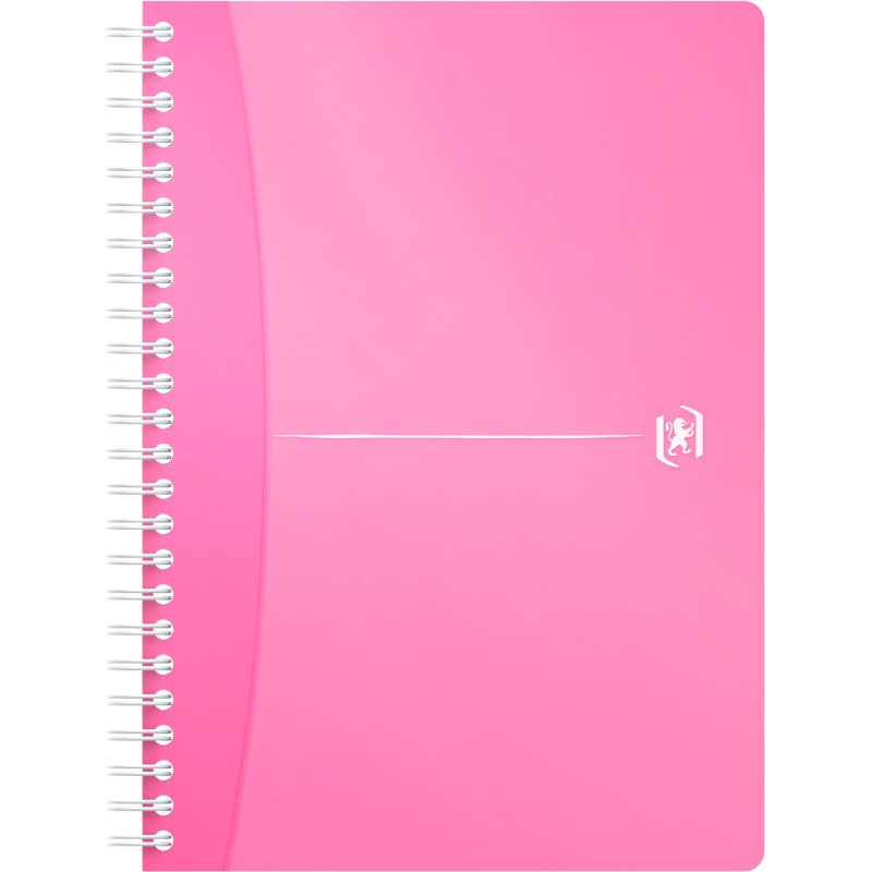 Cahier spirale Oxford My Colour A5 14,8 X 21 cm - blanc ligné- 180 pages