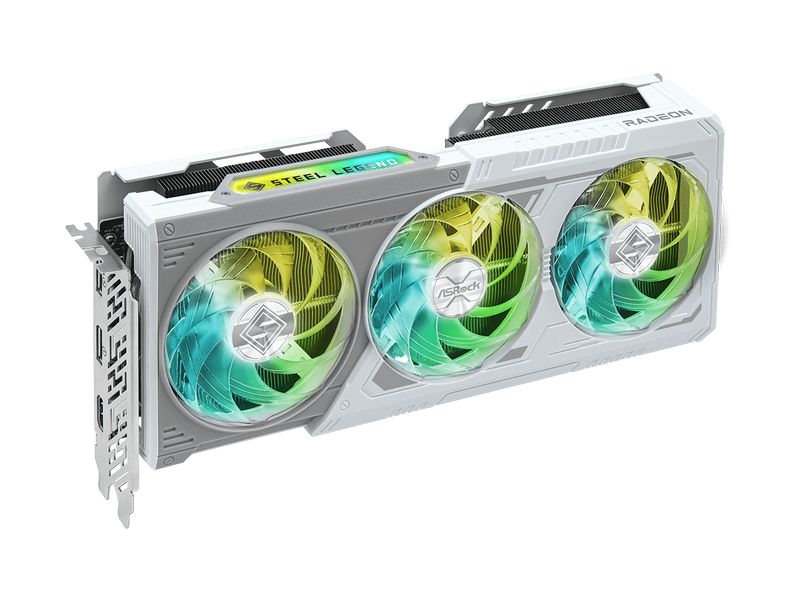 ASRock Grafikkarte AMD Radeon RX9060 XT Steel Leg 16GB OC GDDR6 Grafikkarte mit 16 GB Speicherkapazität