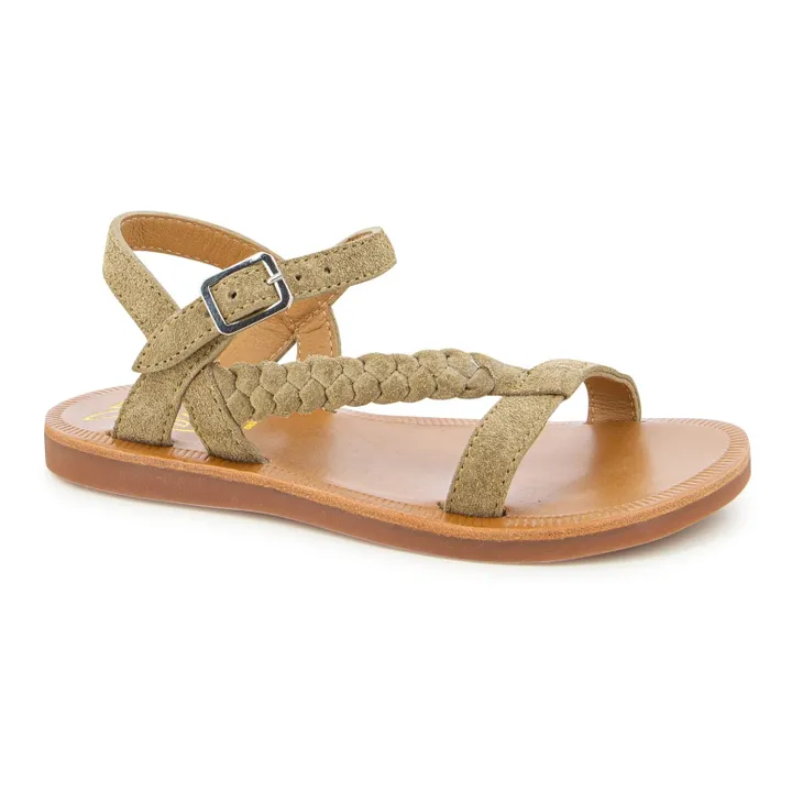 Pom d'Api Sandales Plagette Antik | Marron