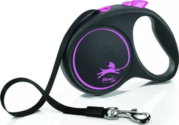 flexi Black Design L bånd 5 m, 50 kg, pink