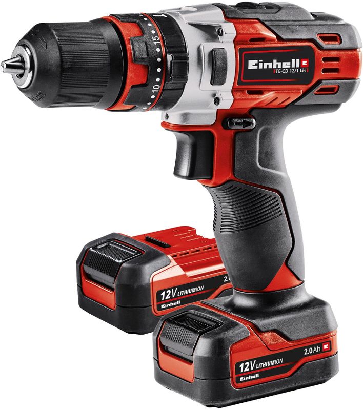 Einhell - TE-CD 12/1 Li-i - Accuklopboormachine - Inclusief 2 x 2,0 Ah Batterij