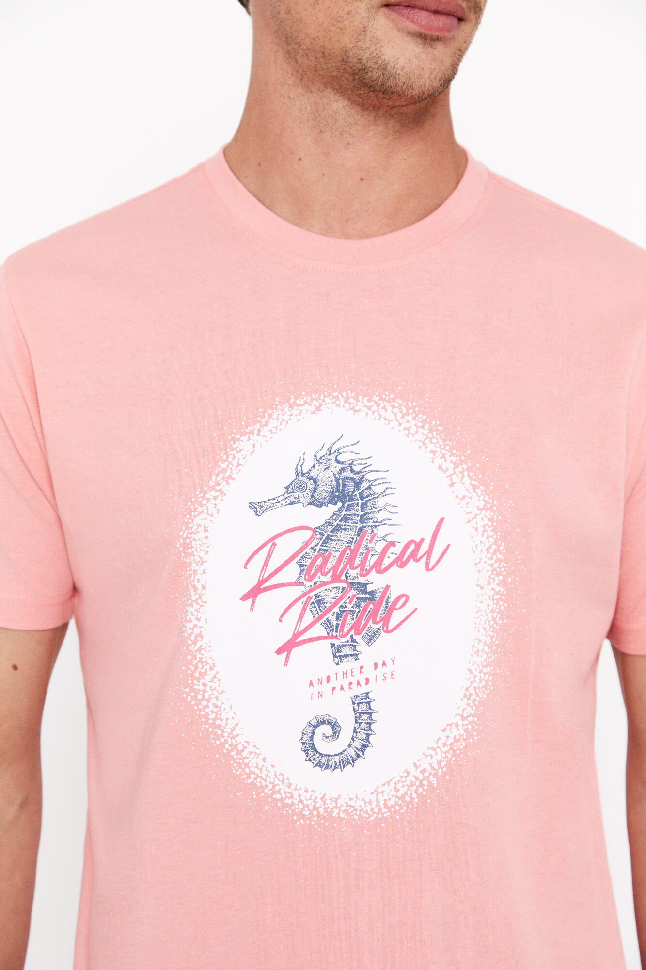 Camiseta estampada - Rosa