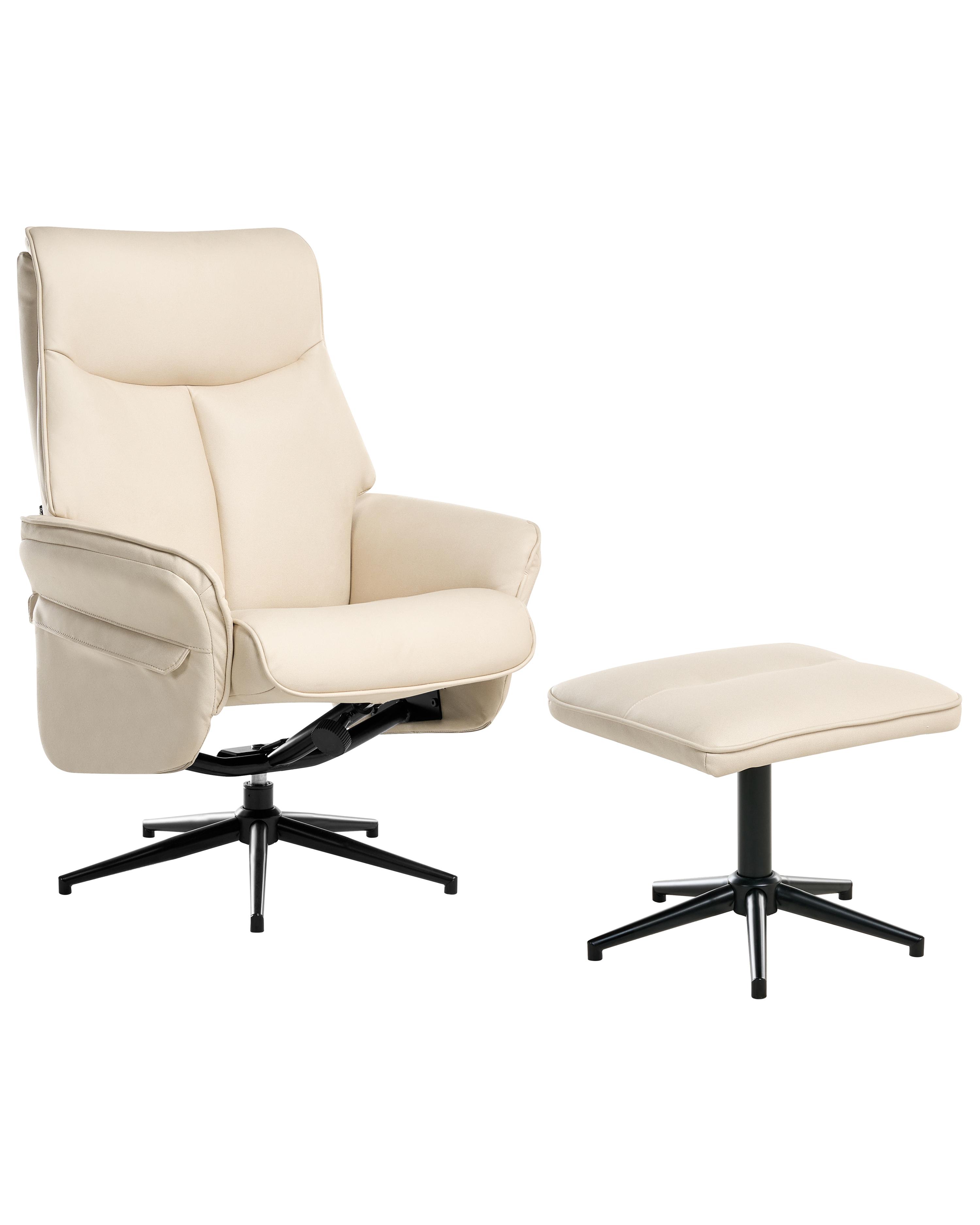 Relaxfauteuil ERATO Kunstleer Lichtbeige