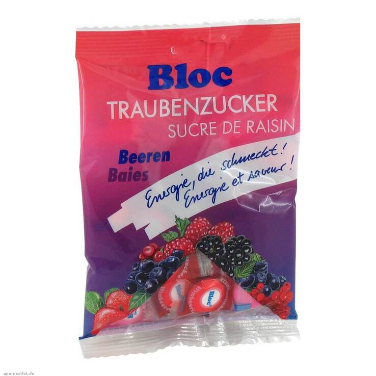 Bloc Traubenzucker Beerenmix Beutel, 75 g
