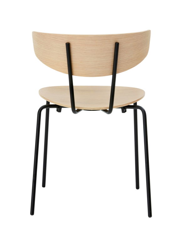 Ferm Living Herman stoel zwart, zwart onderstel
