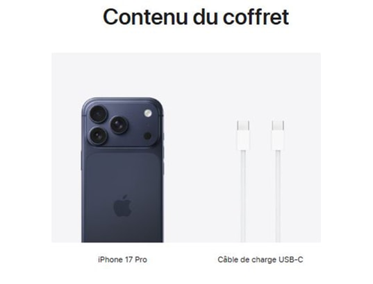 APPLE - iPhone iPhone 17 Pro Max 256Go Bleu intense
