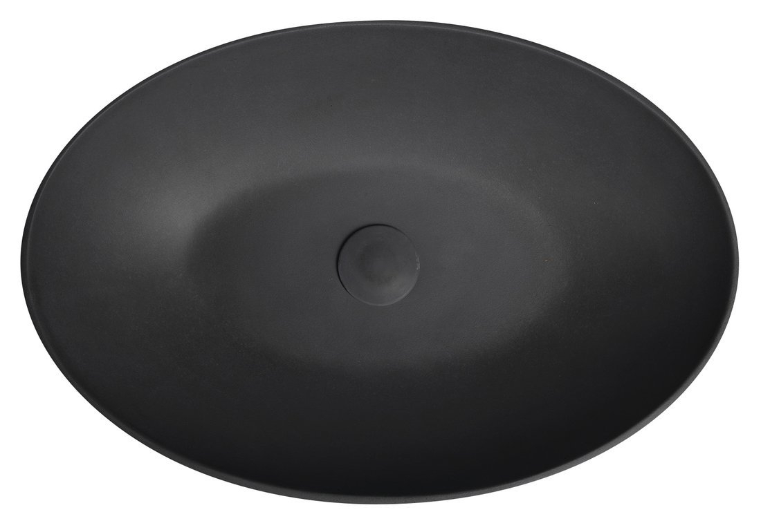 Sapho Formigo betonnen waskom 60x14.5x40.5cm antraciet