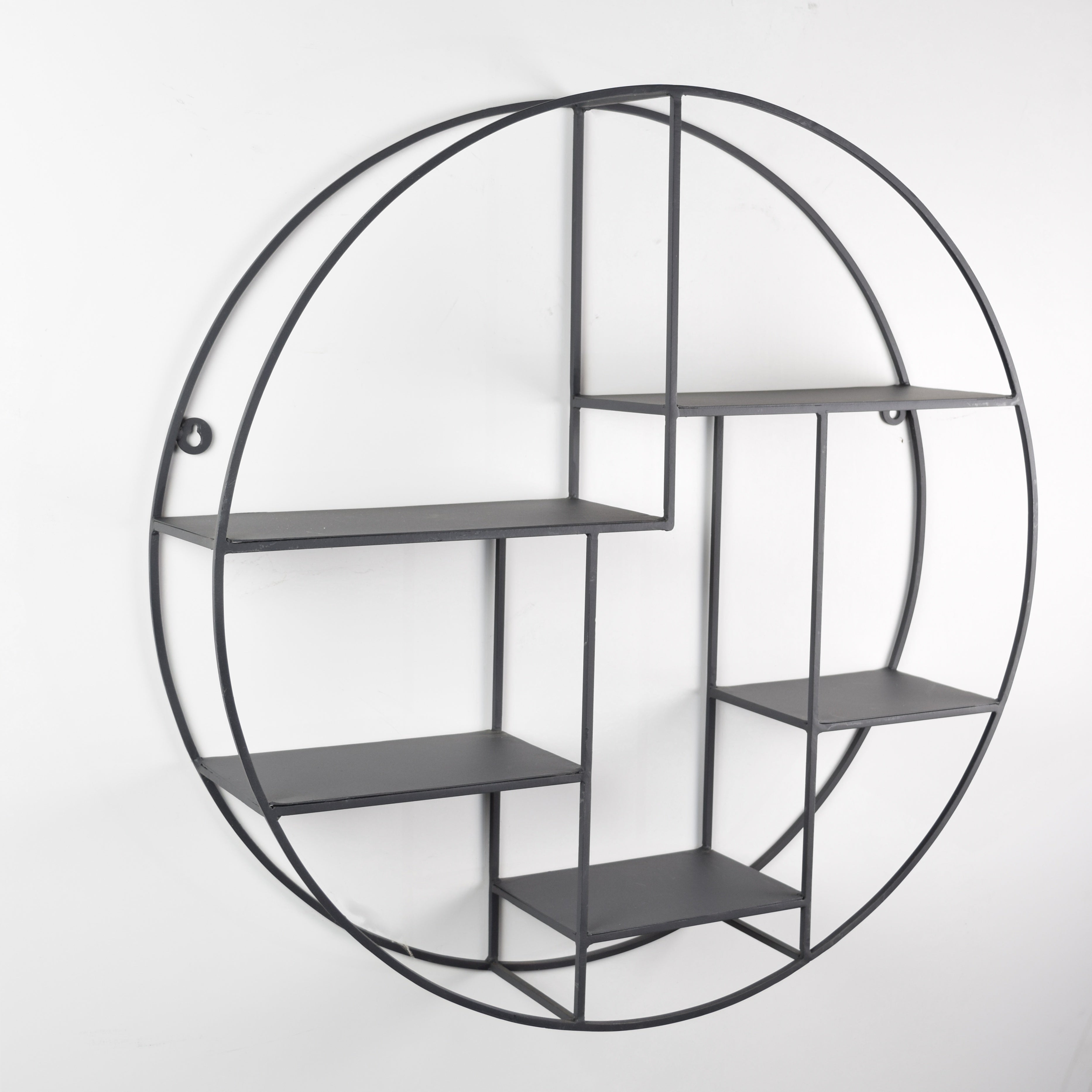 LOFT42 Wally Wandrek Rond - Metaal - Mat Zwart - 70x70x15