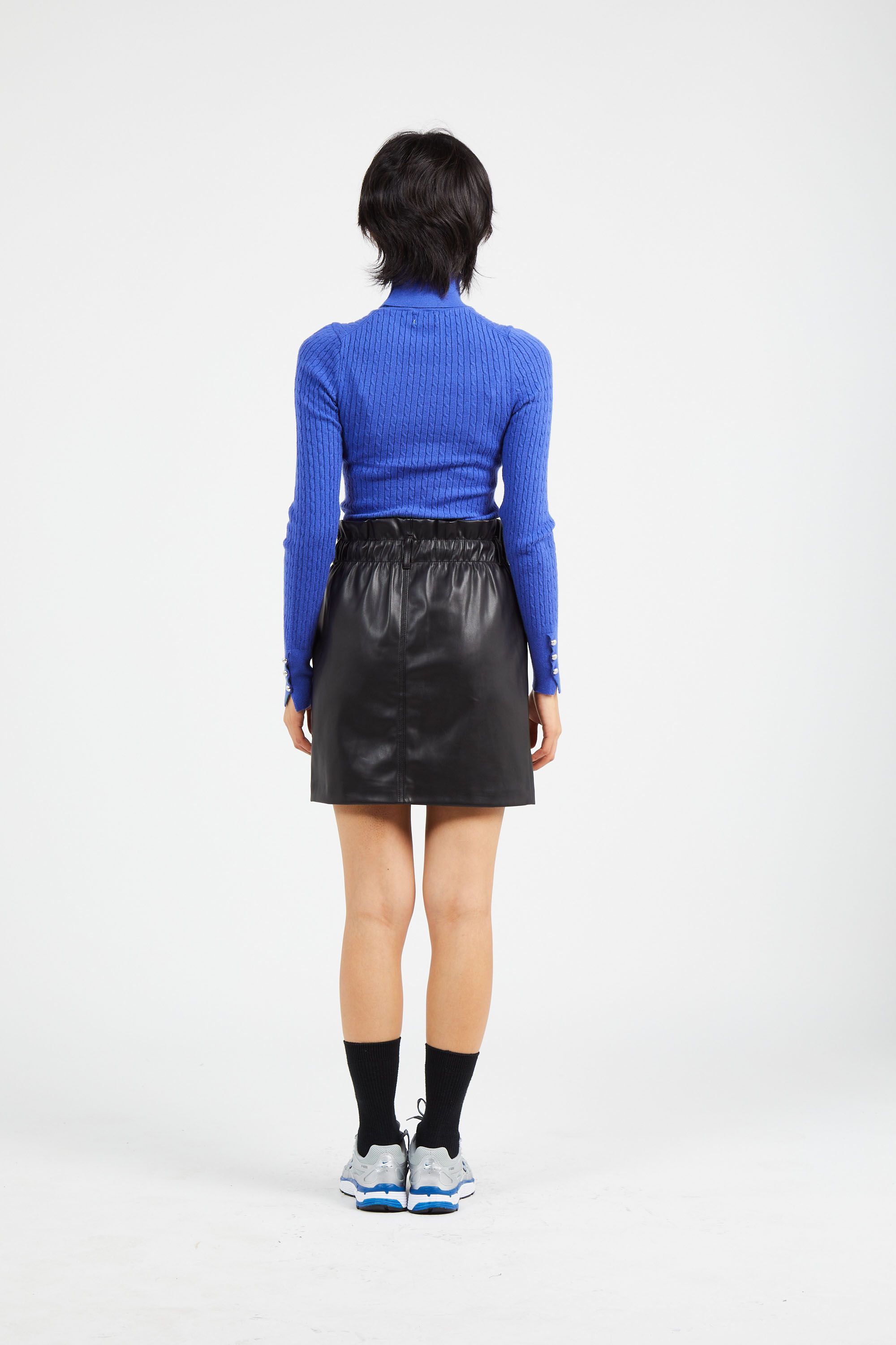 ONLY Pull ONLLORELAI LS CABLE ROLLNECK KNT Bleu